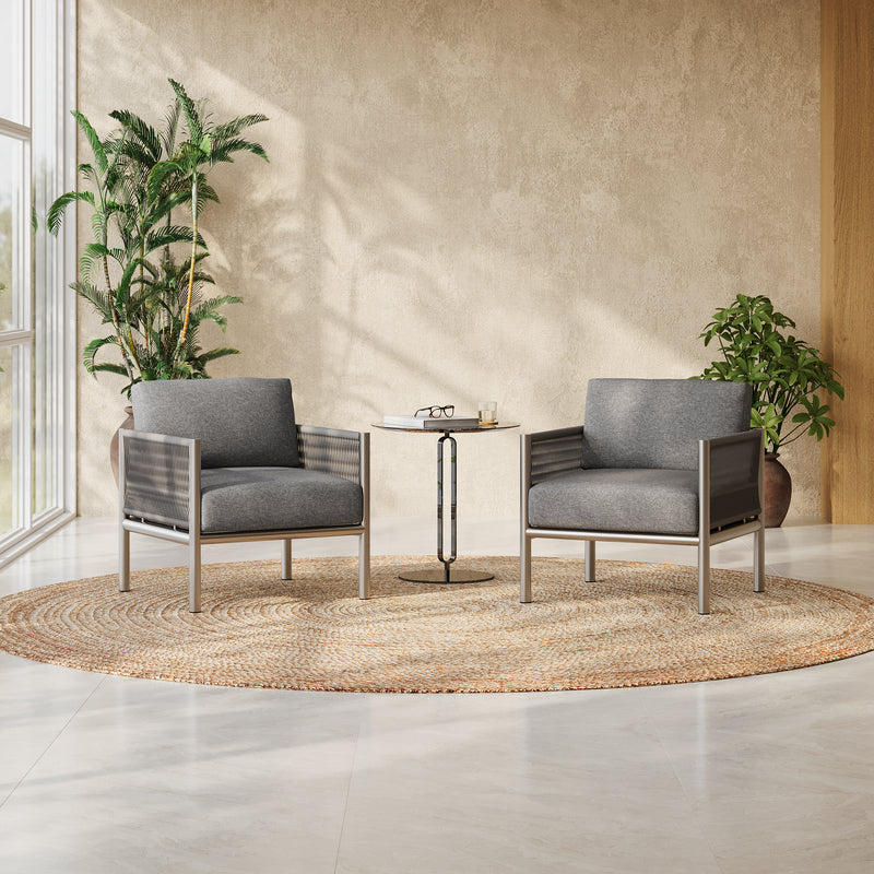 Cairna Outdoor Patio Club Chairs with Cushions