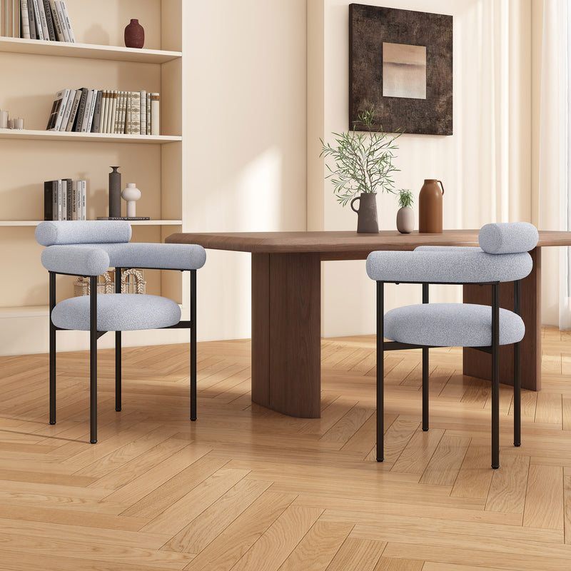 Contemporary Upholstered Dining Chair – Soft Cushioned Seat & Back