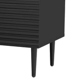 35 in. H Modern 2 Door Storage Cabinet, Adjustable Shelves