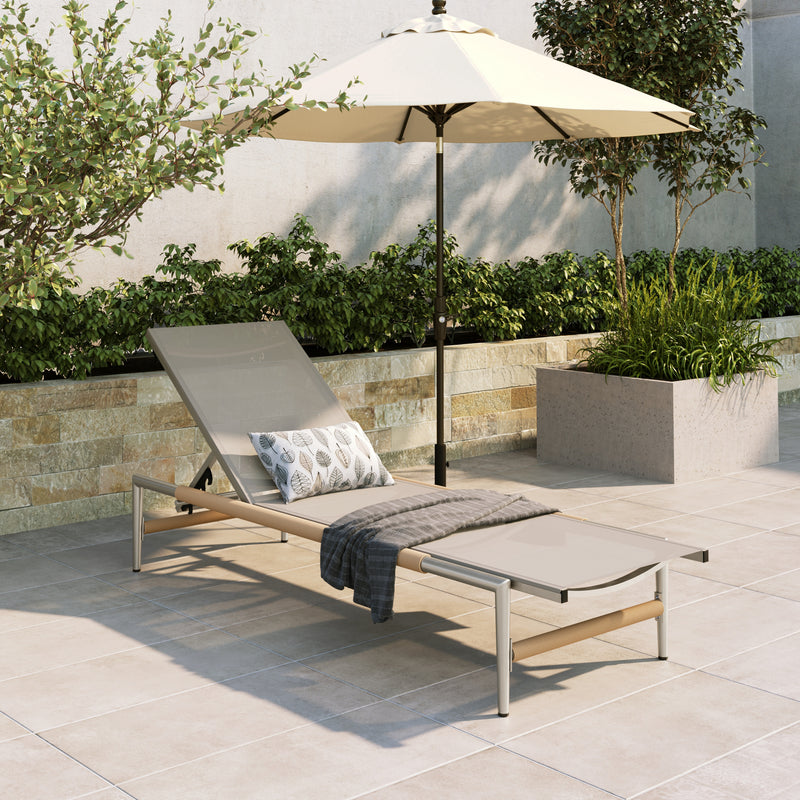 Cesalso Outdoor Patio Mesh Chaise Lounges