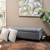 Tufted Fabric Storage Ottoman Bench - NH005992