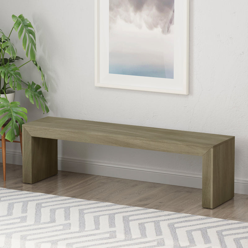 Farmhouse Acacia Wood Bench - NH414113