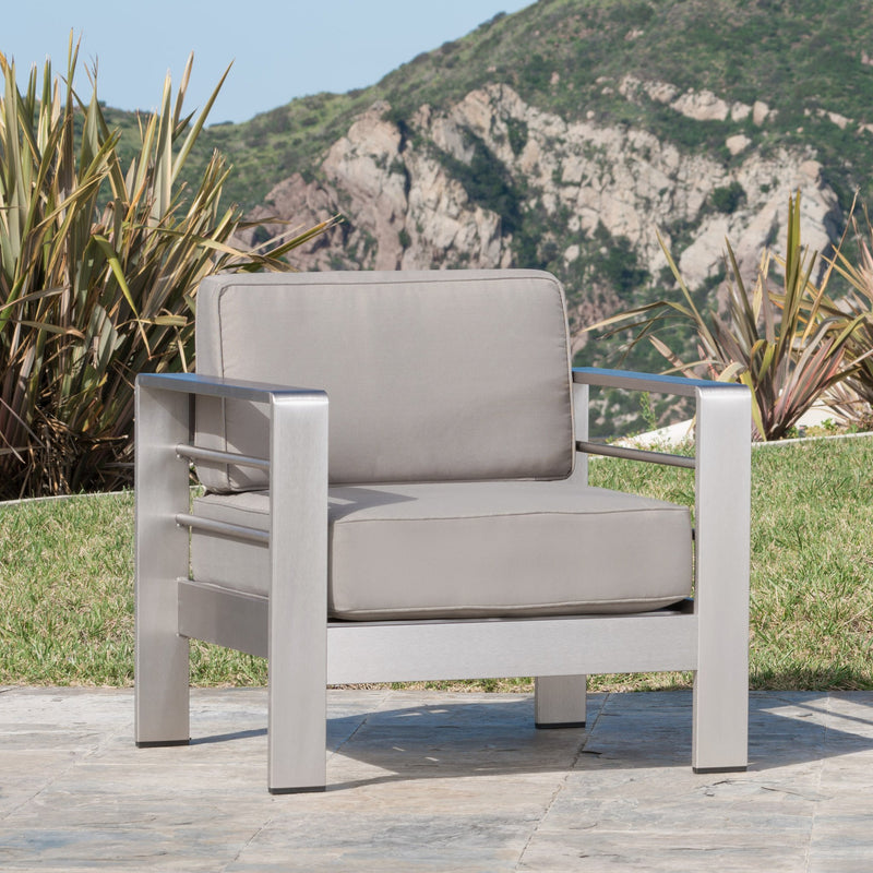 Khaki Outdoor Club Chair - NH563992