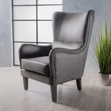 Microfiber High Back Wingback Club Chair - NH674032