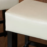 26-Inch Backless Leather Counter Stools (Set of 2) - NH525732