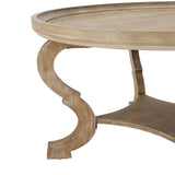 Finished Faux Wood Circular Coffee Table - NH372303
