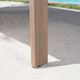 Outdoor Finished Acacia Wood Bench with Water Resistant Fabric Cushion - NH871103