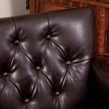 Brown Leather Club Chair - NH453732