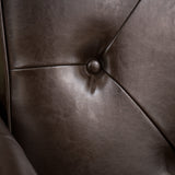 Brown Leather Club Chair - NH756832