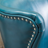 Leather High Back Wingback Armchair - NH114592