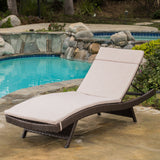 Outdoor Adjustable Chaise Lounge Chair w/ Cushion - NH239592