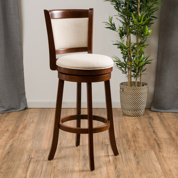 29-Inch Fabric Swivel Backed Bar Stool - NH236692