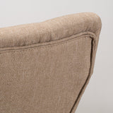 25-Inch Mocha Brown Fabric Counter Stool (Set of 2) - NH546692