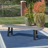 Outdoor Light Weight Concrete Dining Bench - NH187303