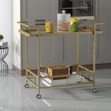Modern Iron and Glass Bar Cart - NH664403