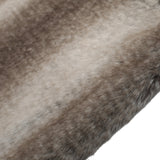 Modern Glam Striped Faux Fur Throw Blanket - NH617992