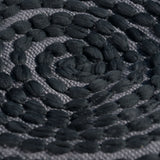 Outdoor Handcrafted Modern Water-Resistant Fabric Cylinder Pouf Ottoman - NH751303