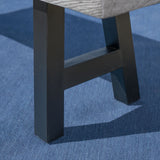 Outdoor Light Weight Concrete Dining Bench - NH187303