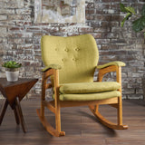 Mid Century Fabric Rocking Chair - NH889103