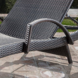 Outdoor Wicker Lounge with Water Resistant Cushion - NH580003
