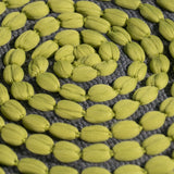 Outdoor Handcrafted Modern Water-Resistant Fabric Cylinder Pouf Ottoman - NH751303