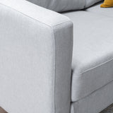 Fabric Sectional Couch with Storage Ottoman - NH711003