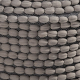 Outdoor Handcrafted Modern Water-Resistant Fabric Cylinder Pouf Ottoman - NH751303