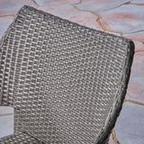 Outdoor 3 Piece Acacia Wood and Wicker Bistro Set - NH630503
