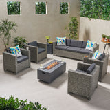 7-Seater Outdoor Fire Pit Sofa Set - NH329903