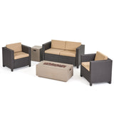 4-Seater Outdoor Fire Pit Sofa Set - NH719903
