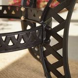 Outdoor Black Sand Cast Aluminum Hexagon Table - NH015692