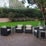 4-Seater Outdoor Chat Set with Side Tables - NH254003