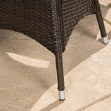 Outdoor Contemporary Multi-Brown Round 3pc Bistro Set - NH012692