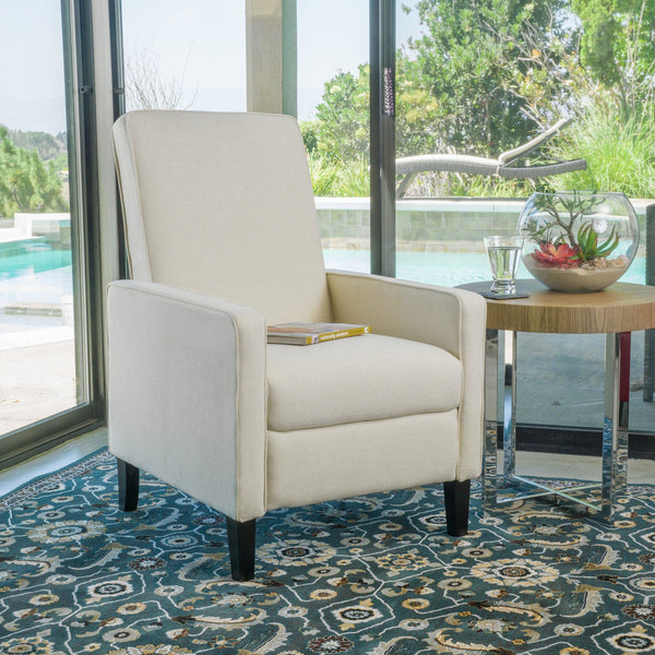 Minimalist Style Fabric Recliner Chair - NH993892