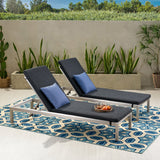 Modern Outdoor Adjustable Chaise Lounge with Cushion - NH032013
