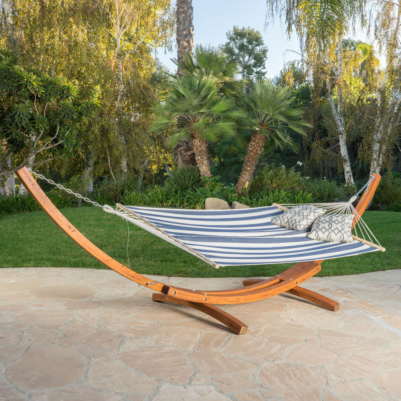 Outdoor Hammock w/ Wooden Base - NH863992
