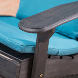 Outdoor Acacia Wood Folding Adirondack Chairs with Cushions - NH136403