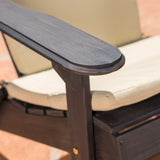 Outdoor Acacia Wood Folding Adirondack Chairs with Cushions - NH136403