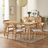 Mid-Century Modern 7 Piece Dining Set with A-Frame Table - NH043313
