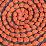 Outdoor Handcrafted Modern Water-Resistant Fabric Cylinder Pouf Ottoman - NH751303