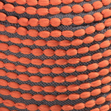 Outdoor Handcrafted Modern Water-Resistant Fabric Cylinder Pouf Ottoman - NH751303