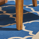 Outdoor 6-Seater Acacia Wood Expandable Dining Set - NH705603