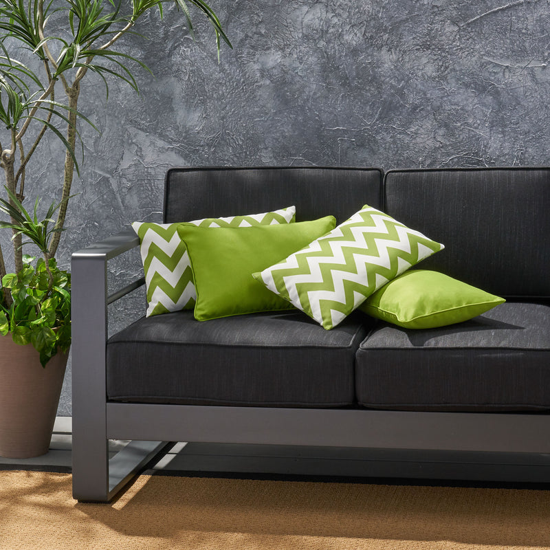 Outdoor Water Resistant Rectangular Throw Pillows - Set of 4 - NH030303