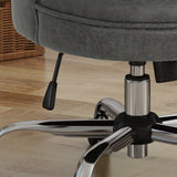Modern Tufted Microfiber Adjustable Swivel Desk Chair w/ Rolling Casters - NH169403