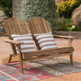 Outdoor Acacia Wood Adirondack Loveseat - NH230403