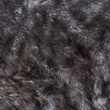 Modern Glam Rectangular Taupe Faux Fur Throw Blanket - NH332403