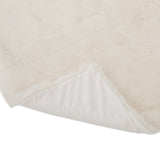 Modern Glam Rectangular Taupe Faux Fur Throw Blanket - NH332403