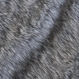 Modern Glam Rectangular Taupe Faux Fur Throw Blanket - NH332403