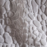 Modern Glam Rectangular Taupe Faux Fur Throw Blanket - NH332403