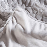 Modern Glam Rectangular Taupe Faux Fur Throw Blanket - NH332403